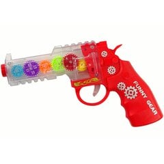 Žaislinis pistoletas su šviesomis Lean Toys, raudonas цена и информация | Игрушки для мальчиков | pigu.lt
