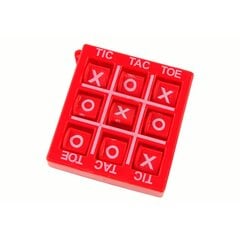 Stalo žaidimas Kryžiukai nuliukai Lean Toys, raudonas kaina ir informacija | Stalo žaidimai, galvosūkiai | pigu.lt