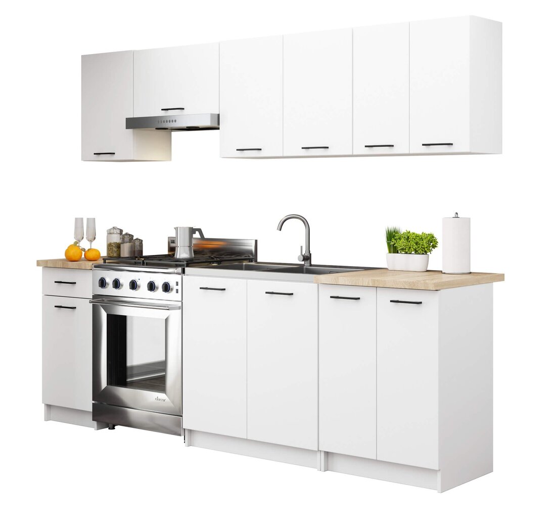 Virtuvinė spintelė Akord Oliwia W80 G1, balta kaina ir informacija | Virtuvinės spintelės | pigu.lt