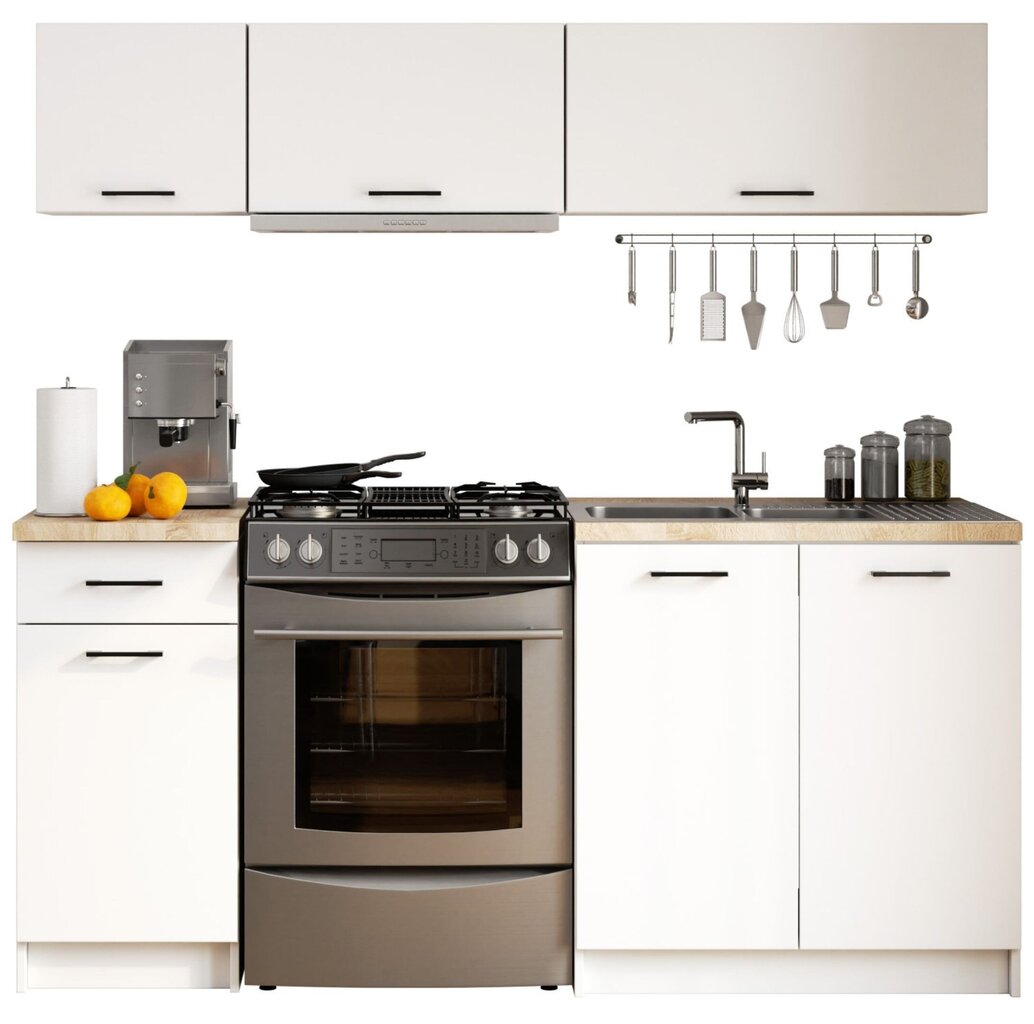 Virtuvinė spintelė Akord Oliwia W80 G1, balta kaina ir informacija | Virtuvinės spintelės | pigu.lt