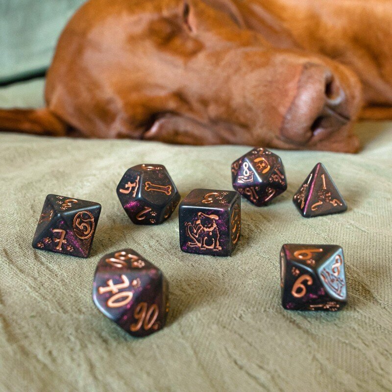 Kauliukų rinkinys Luna Q-Workshop Dogs Dice Set, EN цена и информация | Stalo žaidimai, galvosūkiai | pigu.lt