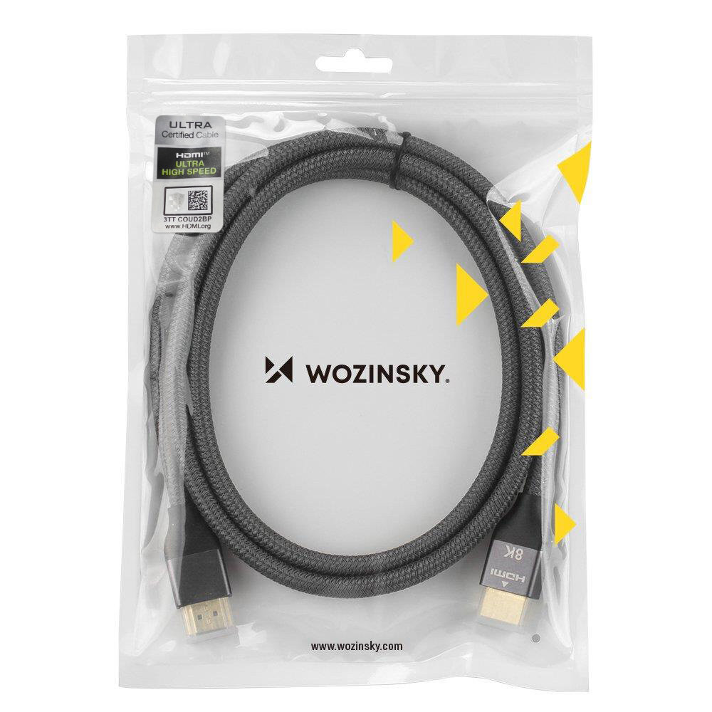 Wozinsky HDMI 2.1, 5m kaina ir informacija | Kabeliai ir laidai | pigu.lt