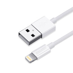 USB-A kabelis – Lightning MFI 1,8 m sertifikuotas baltas 10166241 цена и информация | Кабели для телефонов | pigu.lt