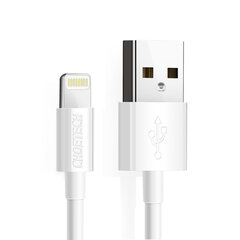 USB-A kabelis – Lightning MFI 1,8 m sertifikuotas baltas 10166241 kaina ir informacija | Laidai telefonams | pigu.lt