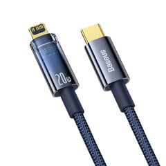 Explorer serijos kabelis USB-C laidas iPhone Lightning 20W 1m mėlynas 10183961 цена и информация | Кабели для телефонов | pigu.lt