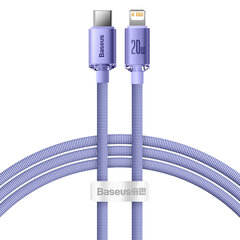 Kabelio laidas greitam įkrovimui ir duomenų perdavimui USB-C iPhone Lightning 20W 1,2m violetinė 10183691 цена и информация | Кабели для телефонов | pigu.lt