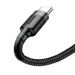 Patvarus lankstus laidas USB laidas USB-C QC3.0 2A 2M juodos ir pilkos spalvos 10182631 kaina ir informacija | Laidai telefonams | pigu.lt