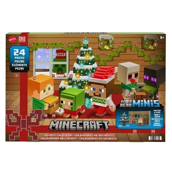 Advento kalendorius Minecraft Mobhead Minis HND33 цена и информация | Žaislai berniukams | pigu.lt