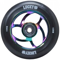 Paspirtuko ratukas Lucky Torsion Pro 110 mm, juodas kaina ir informacija | Paspirtukai | pigu.lt