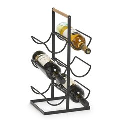 Vyno lentyna Zeller, juoda kaina ir informacija | Lentynos | pigu.lt