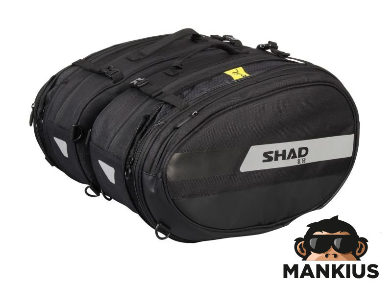Šoniniai krepšiai Shad 46-58L, 2 vnt. kaina ir informacija | Moto reikmenys | pigu.lt