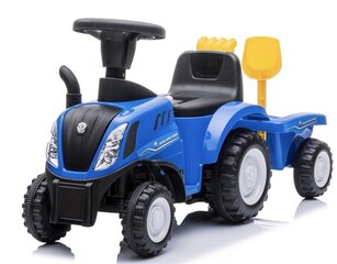 Paspiriamas traktorius Baby Care New Holland 658T, mėlynas kaina ir informacija | Žaislai kūdikiams | pigu.lt