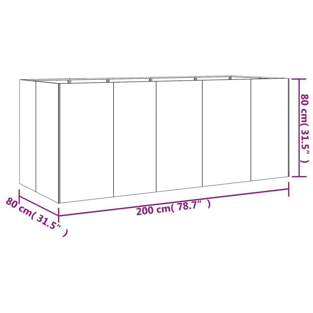 Sodo lovelis, 200x80x80cm kaina ir informacija | Loveliai | pigu.lt