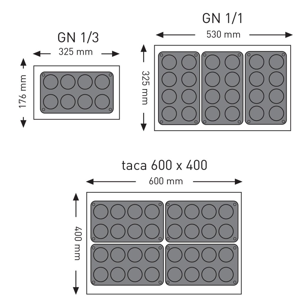 Hendi kepimo forma, 176x300 mm kaina ir informacija | Kepimo indai, popierius, formos | pigu.lt