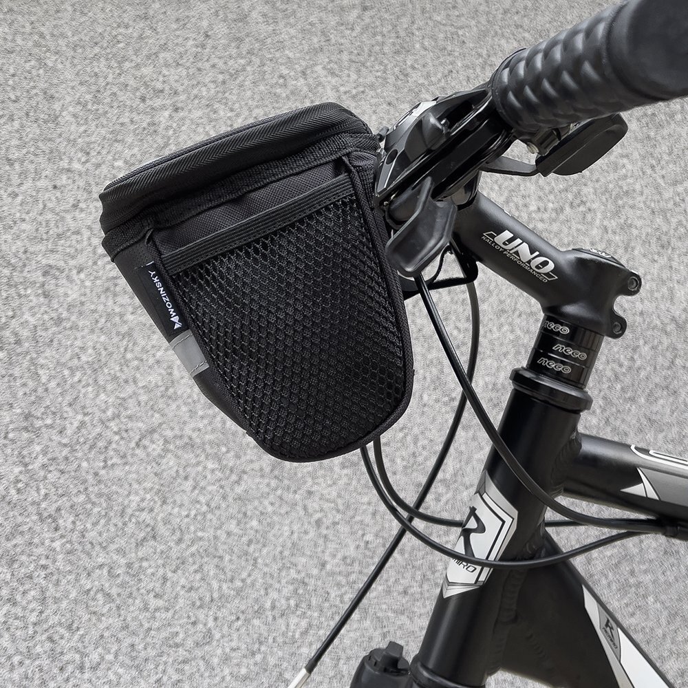 Dviračio vairo krepšys Wozinsky, juodas kaina ir informacija | Kiti dviračių priedai ir aksesuarai | pigu.lt