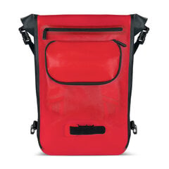 Vandeniui atspari kuprinė dviračio bagažinei 2in1, 23 l, raudonas цена и информация | Рюкзаки и сумки | pigu.lt