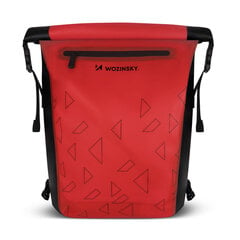 Vandeniui atspari kuprinė dviračio bagažinei 2in1, 23 l, raudonas цена и информация | Рюкзаки и сумки | pigu.lt