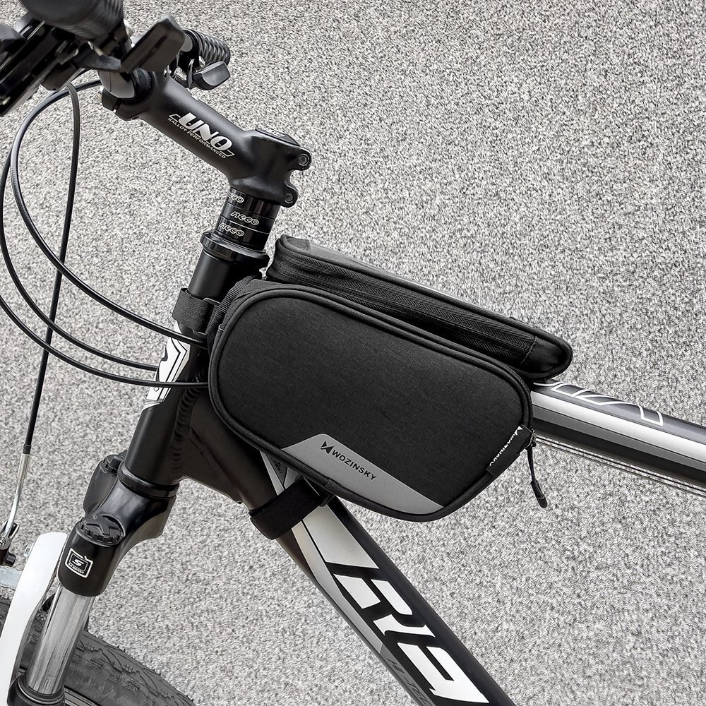 Dviračio rėmo krepšys Wozinsky, juodas kaina ir informacija | Kiti dviračių priedai ir aksesuarai | pigu.lt