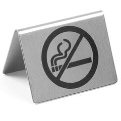 Nerūdijančio plieno ženklas draudžiama rūkyti Hendi kaina ir informacija | Informaciniai ženklai | pigu.lt