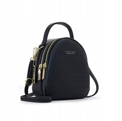 Рюкзак на руку черный из экокожи цена и информация | Женские сумки | pigu.lt