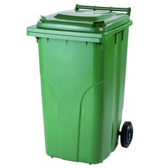 Atliekų konteineris Europlast, 240L, žalias цена и информация | Уличные контейнеры, контейнеры для компоста | pigu.lt