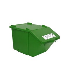 Sukraunamas atliekų rūšiavimo konteineris 45 l, žalias kaina ir informacija | Šiukšliadėžės | pigu.lt