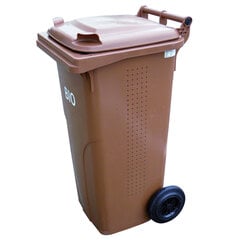 Atliekų konteineris Europlast BIO ,120L, rudas kaina ir informacija | Komposto dėžės, lauko konteineriai | pigu.lt