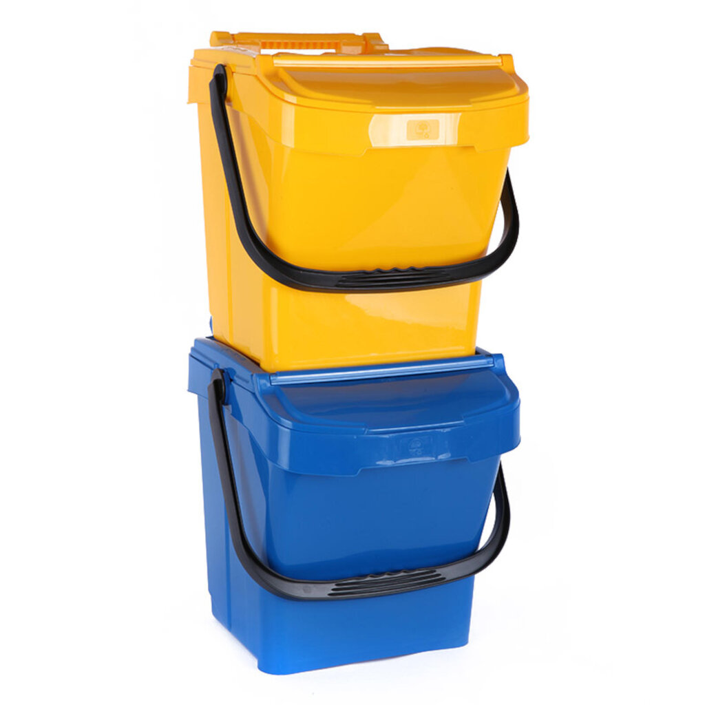 Atliekų rūšiavimo dėžė Urba Plus, 40l, geltona цена и информация | Komposto dėžės, lauko konteineriai | pigu.lt