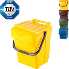 Atliekų rūšiavimo dėžė Urba Plus, 40l, geltona kaina ir informacija | Komposto dėžės, lauko konteineriai | pigu.lt
