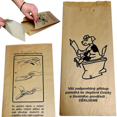 Popieriniai maišeliai su kartonine mentele šunų atliekoms Fedog, 25 vnt. цена и информация | Средства по уходу за животными | pigu.lt