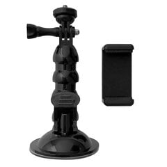 Siurbtuko laikiklis, skirtas GoPro DJI Insta360 SJCam Eken veiksmo kamerai + išmaniojo telefono adapteriui 10169541 цена и информация | Механические инструменты | pigu.lt