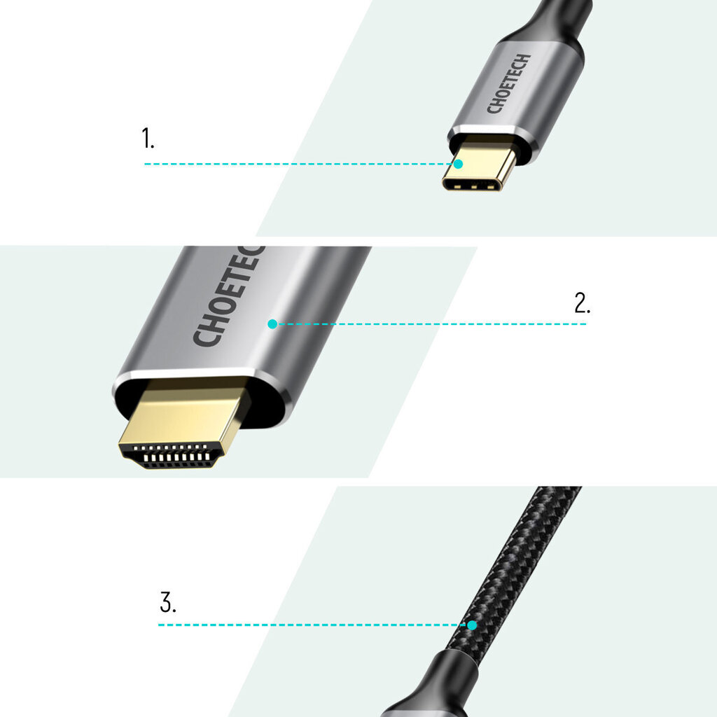 Choetech 1016638 kaina ir informacija | Adapteriai, USB šakotuvai | pigu.lt