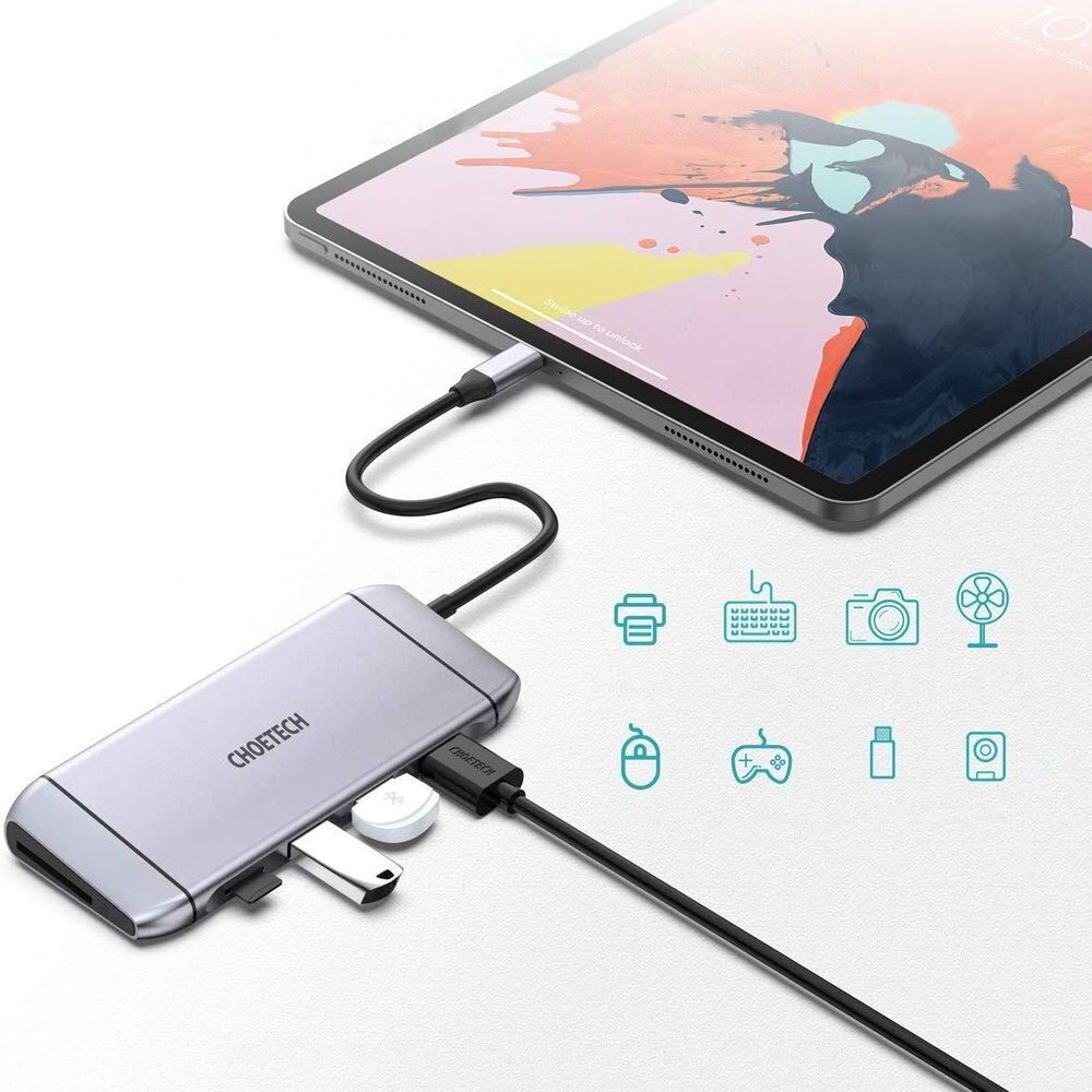 Choetech 1016558 kaina ir informacija | Adapteriai, USB šakotuvai | pigu.lt