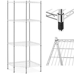 Metalinė kampinė knygų spinta Royal Catering 68x68x180 cm kaina ir informacija | Sandėliavimo lentynos | pigu.lt