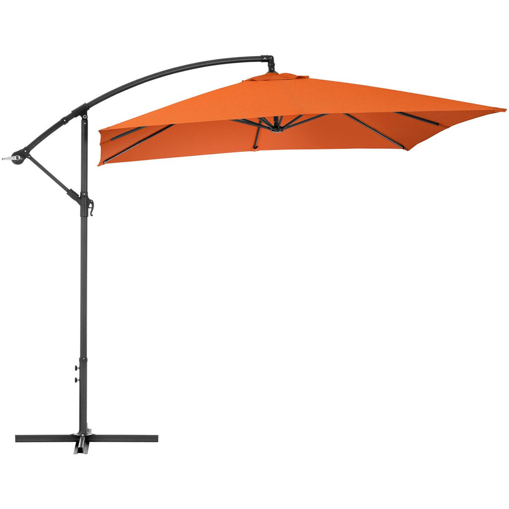Sodo skėtis Uniprodo, oranžinis kaina ir informacija | Skėčiai, markizės, stovai | pigu.lt