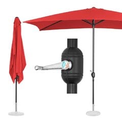 Terasos skėtis su švaistikliu Uniprodo, raudonas цена и информация | Зонты, маркизы, стойки | pigu.lt