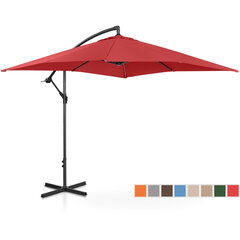 Садовый зонт Uniprodo, красный цена и информация | Зонты, маркизы, стойки | pigu.lt