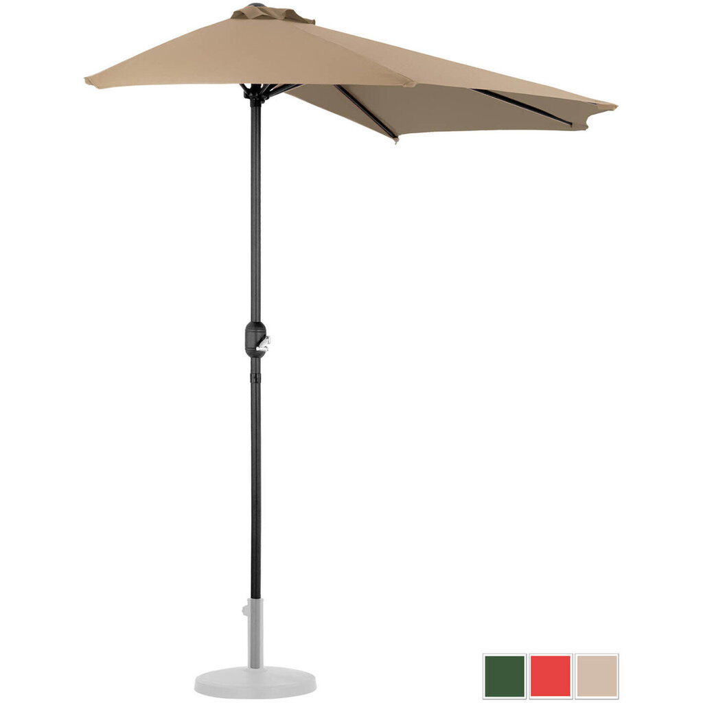 Terasos skėtis Uniprodo, smėlio spalvos kaina ir informacija | Skėčiai, markizės, stovai | pigu.lt