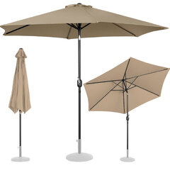 Lauko skėtis Uniprodo, pilkas/rudas цена и информация | Зонты, маркизы, стойки | pigu.lt