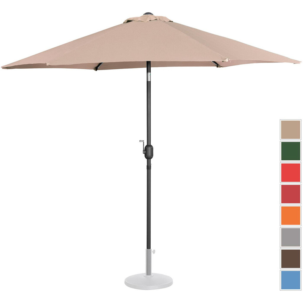 Lauko skėtis Uniprodo, smėlio spalvos цена и информация | Skėčiai, markizės, stovai | pigu.lt