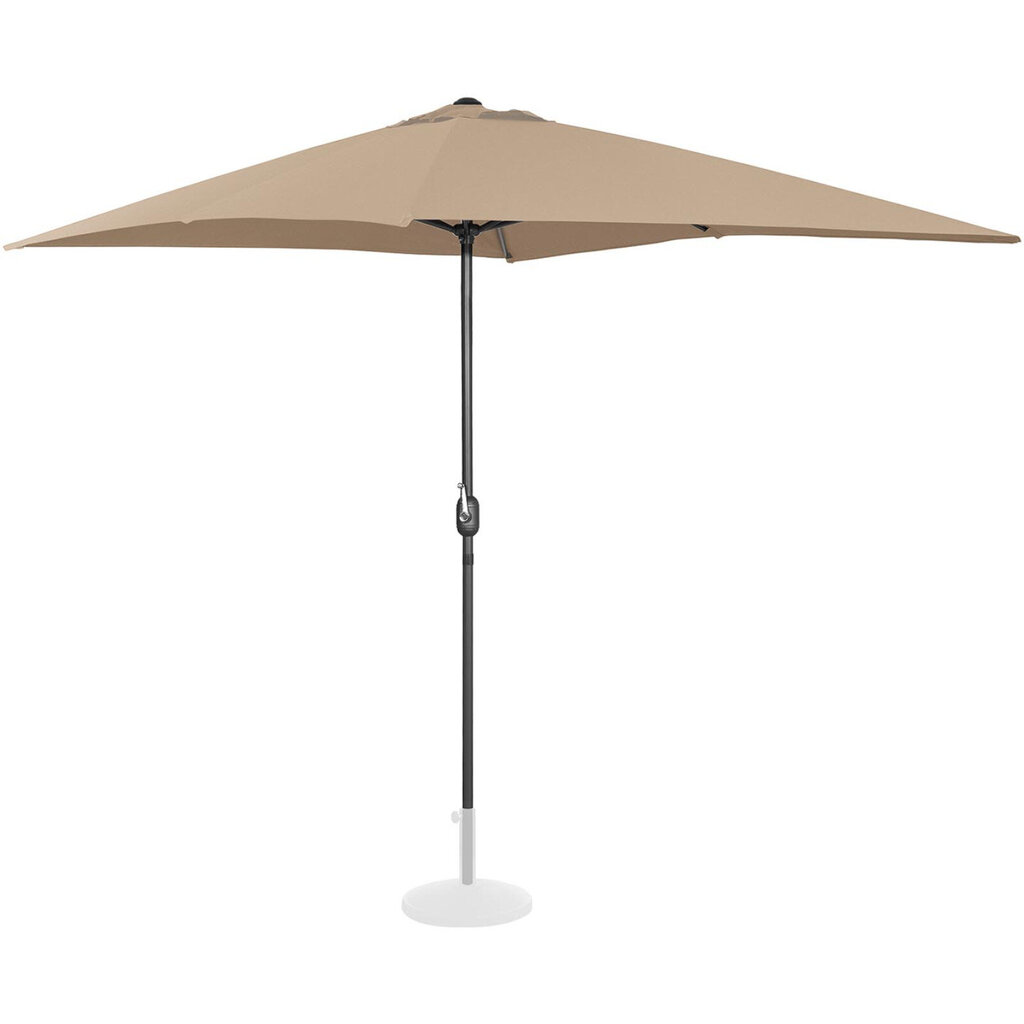 Terasos skėtis Uniprodo, 200x300 cm, rudas kaina ir informacija | Skėčiai, markizės, stovai | pigu.lt