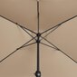 Terasos skėtis Uniprodo, 200x300 cm, rudas kaina ir informacija | Skėčiai, markizės, stovai | pigu.lt