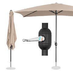 Terasos skėtis su švaistikliu Uniprodo, smėlio цена и информация | Зонты, маркизы, стойки | pigu.lt
