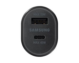 Автомобильное зарядное устройство Samsung EP-L5300XBEGEU, USB-C/USB-A, 3A цена и информация | Зарядные устройства для телефонов | pigu.lt