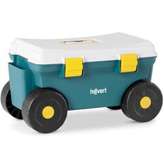 Dėžė ant ratų Hillvert 10090174, žalia kaina ir informacija | Sodo įrankiai | pigu.lt