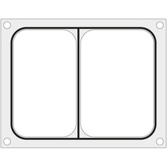 Formos matrica Hendi suvirinimo aparatui dviejų dalių padėklui 227x178 mm - Hendi 805596 10125201 kaina ir informacija | Mechaniniai įrankiai | pigu.lt