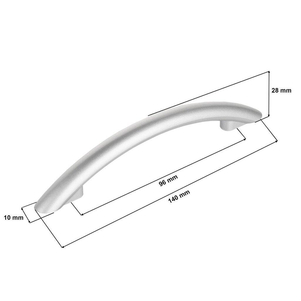 Baldų rankenų, 10 vnt. kaina ir informacija | Baldų rankenėlės | pigu.lt