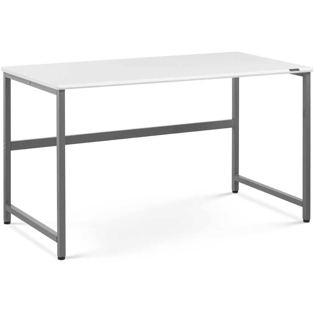 Kompiuterinis stalas, baltas/pilkas цена и информация | Kompiuteriniai, rašomieji stalai | pigu.lt