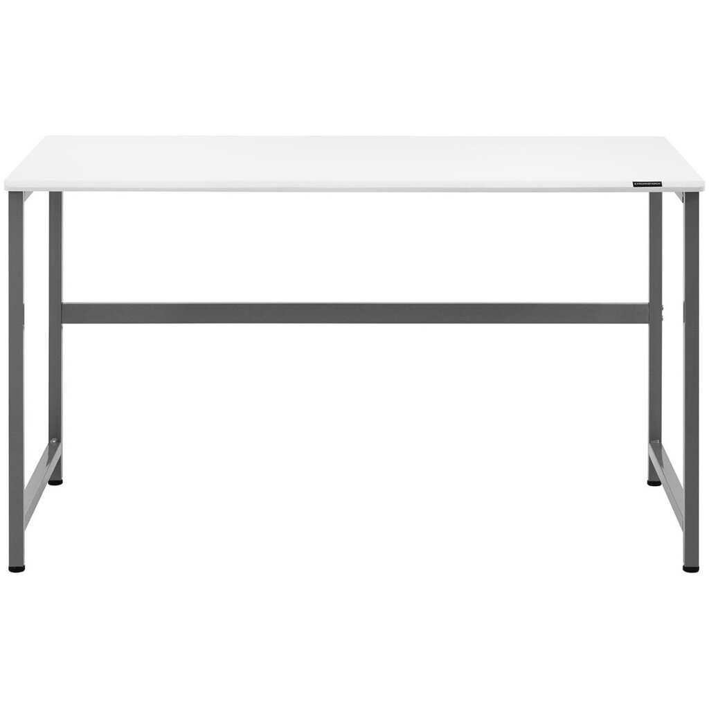 Kompiuterinis stalas, baltas/pilkas цена и информация | Kompiuteriniai, rašomieji stalai | pigu.lt