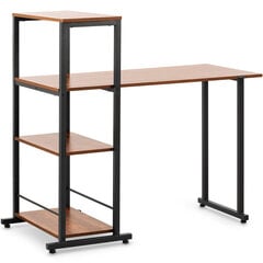 Kompiuterinis stalas su lentynomis From&Starck, rudas/juodas kaina ir informacija | Kompiuteriniai, rašomieji stalai | pigu.lt